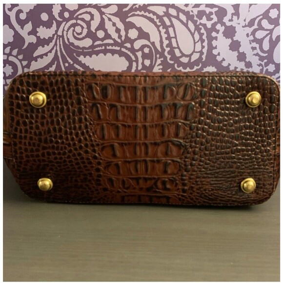 Brahmin Black Leather Satchel Handbag – Classic Style, Pre-Owned, Good Condition - Picture 9 of 14